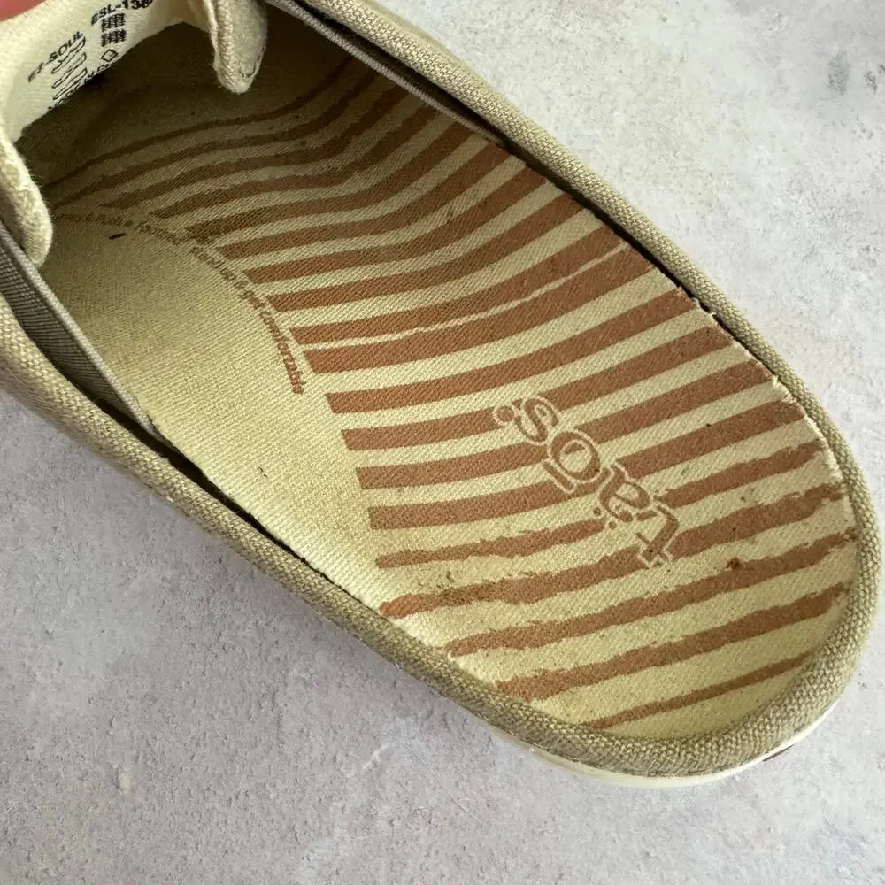 Taos Shoes Womens 7.5 EZ Soul Sneakers Slip On Canvas Comfort Arch Support Read - Picture 9 of 11
